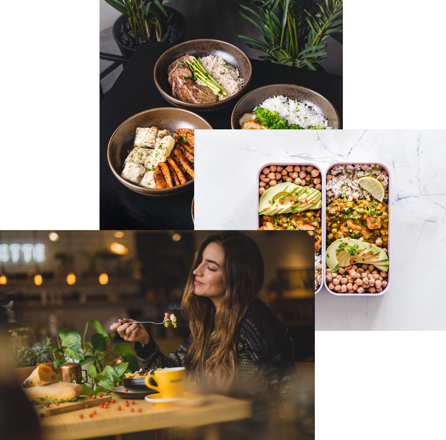 women enjoying food